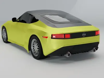 Nissan Z 2023 3D Model Free low-poly 3D model