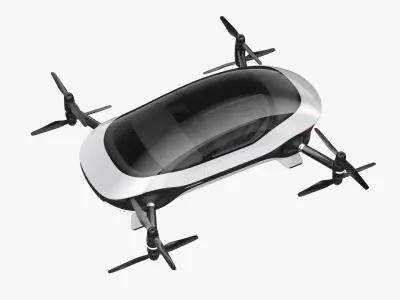 Autonomous Flying Taxi 3D model