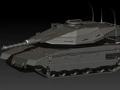 Merkava IV Tank PBR 3D model