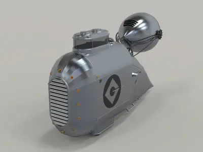 Grumobile from movie Despicable Me 3D model