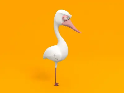 Duck Character Free 3D model