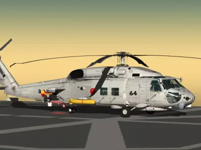 JMSDF SH-60K NEW Modeling 3D model