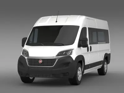 Fiat Ducato Maxi Minibus 2015 3D model