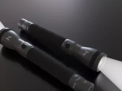 Security Flashlight 3D Model Free 3D model