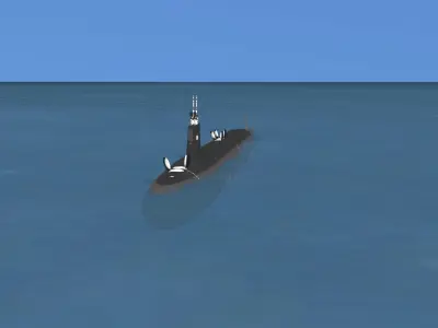 Virginia Class SSGN 806 USS Wahoo 3D model