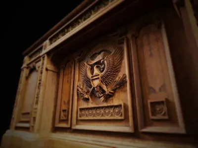 Resolute Desk of the Oval Office 3D model