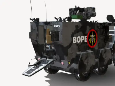 caveirao 6x6 bope br  Low-poly 3D model