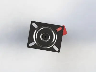 Rodizio Schioppa GL 414 PE Wheel 3D model