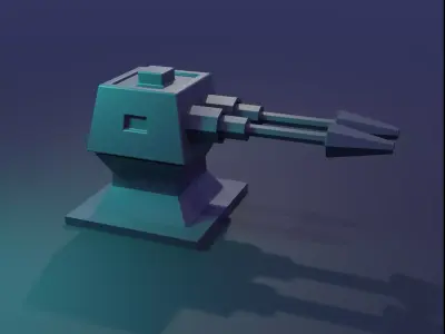 The Tank animation 3D model