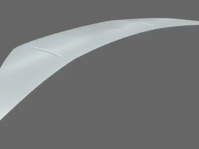 Car Bonnet 02 Low-poly 3D model