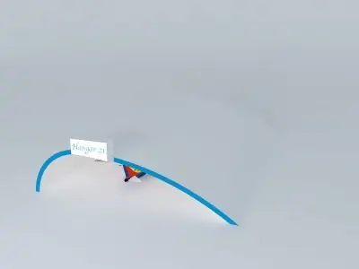 Boeing 747 800ER D Doors and Painting Free 3D model