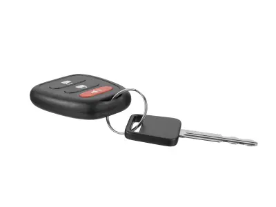 Car Key And Remote Low-poly 3D model