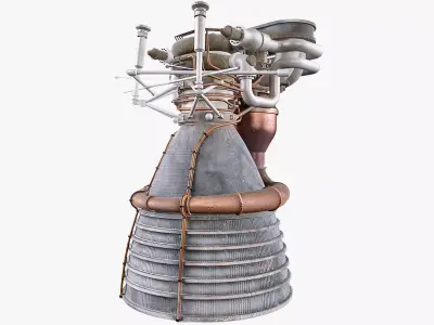 F1 Rocket Engine 3D model