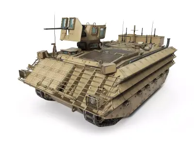 FV432 Bulldog Low-poly 3D model