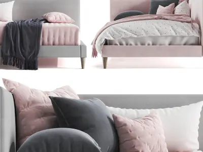 Pottery Barn corner timo bed Free 3D model