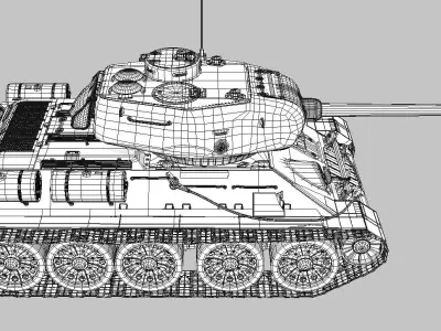 Tank T- 34 3D model