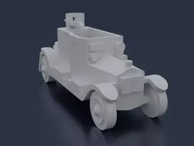 Minerva Armored Car 3D print model