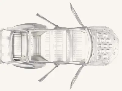 Tesla Model S Frame 3D model