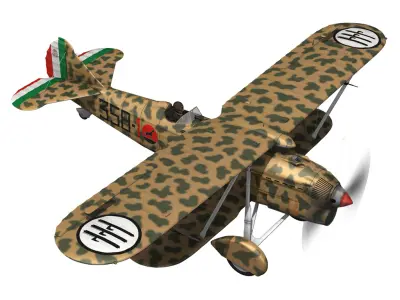 Fiat CR 32 - Italy Airforce - 358 Squadriglia 3D model