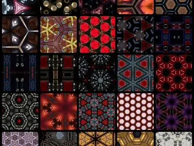 85 HD tech textures 3D model