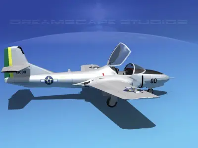 Cessna T-37 Tweetybird Brazil 3D model