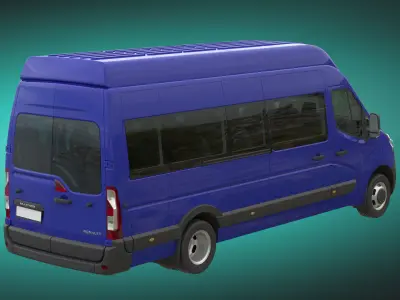 Renault Master 2015 Minibus MAXI 3D model