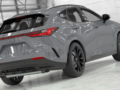 2024 Lexus NX Hybrid Grey 3D model