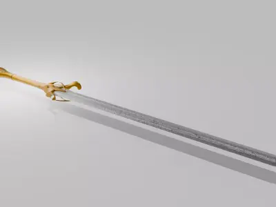 Greatsword Low-poly 3D model