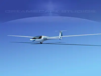 DG-400 17-Metre Motorglider V03 3D model