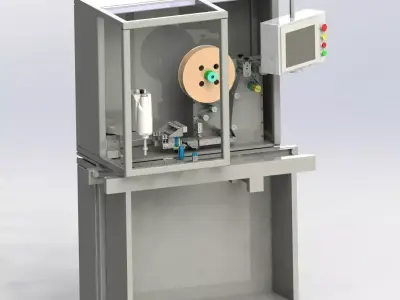 Manipulator labeling machine 3D model