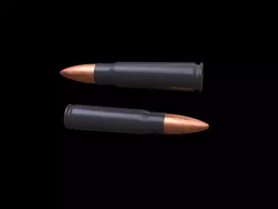 762 x 39 bullet Low-poly 3D model