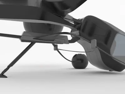 Futuristic Aircraft - 01 3D model