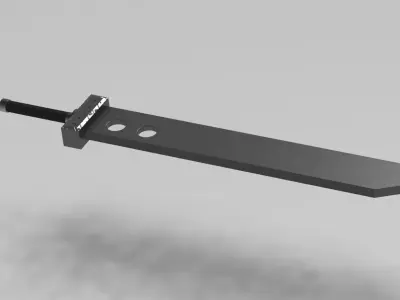 Clouds Buster Sword 3D model