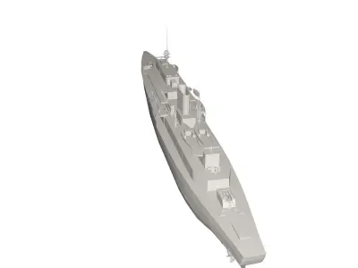 Military Ship 3D model