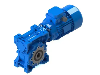 Worm gear motor NMRV 090 3D model