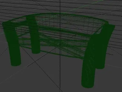 Karimoku New Standard Castor Sofa Ottoman Free 3D model