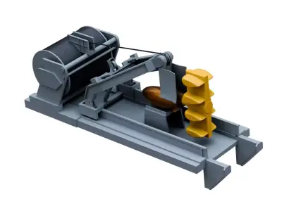 CAPTAS-4 towed array sonar  3D model