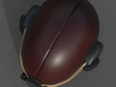 Helmet scifi military combat 3d model Low-poly 3D model