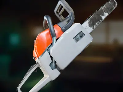 Chainsaw HDRP Low-poly 3D model