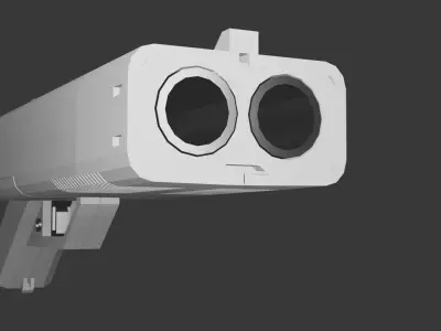 DX-12 Punisher Low-poly 3D model