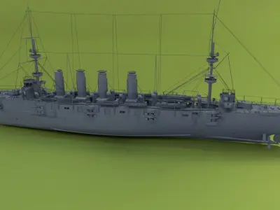 HMS Powerful Class 3D model