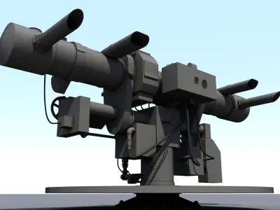 Battleship Bismarck 3m Night Artillery Rangefinder Free 3D model
