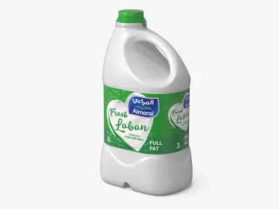 Almarai Fresh Laban Full Fat 2L 3D model