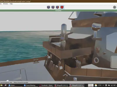 USS Arleigh Burke DDG 51 Free low-poly 3D model