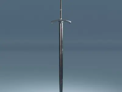 Medieval Sword 3D Model Rigged 3D model
