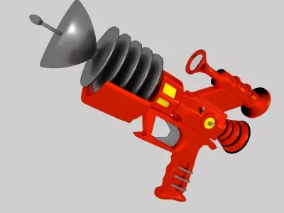 Retrofuturistic Raygun 3D model