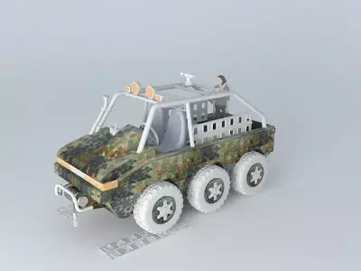 Playmobil RS2x3  Safari edition Camouflage style 3D model