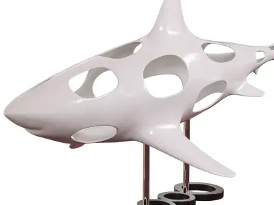 Shark Statue 3D model