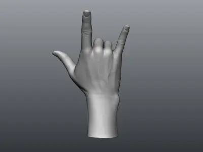 12 Female Hands vol2 3D model