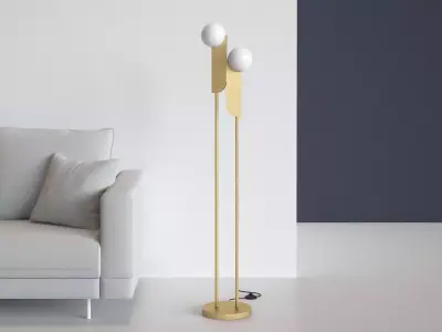 Bower Floor Lamp Free 3D model
